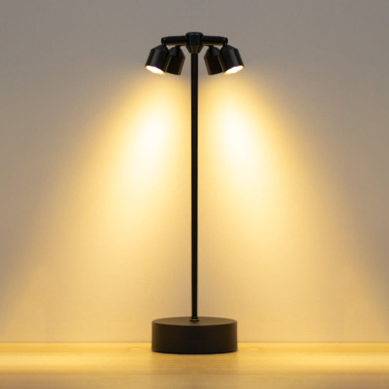 Minimalist LED Table Lamp of Iron – 1, 2, or 4 Light Points