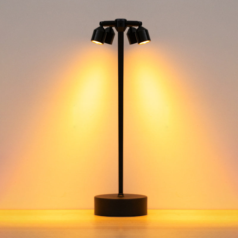 Minimalist LED Table Lamp of Iron – 1, 2, or 4 Light Points