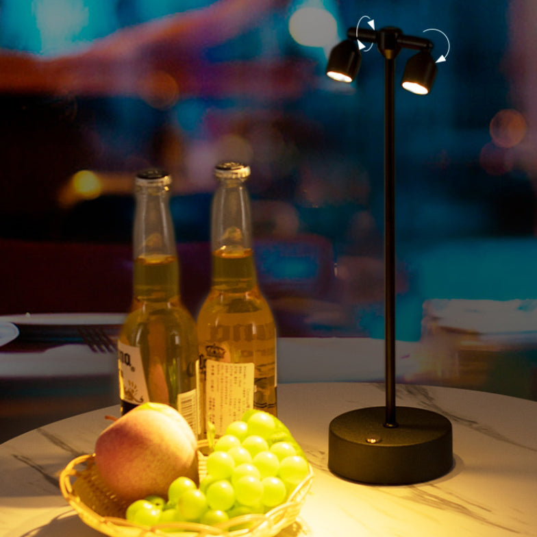 Minimalist LED Table Lamp of Iron – 1, 2, or 4 Light Points
