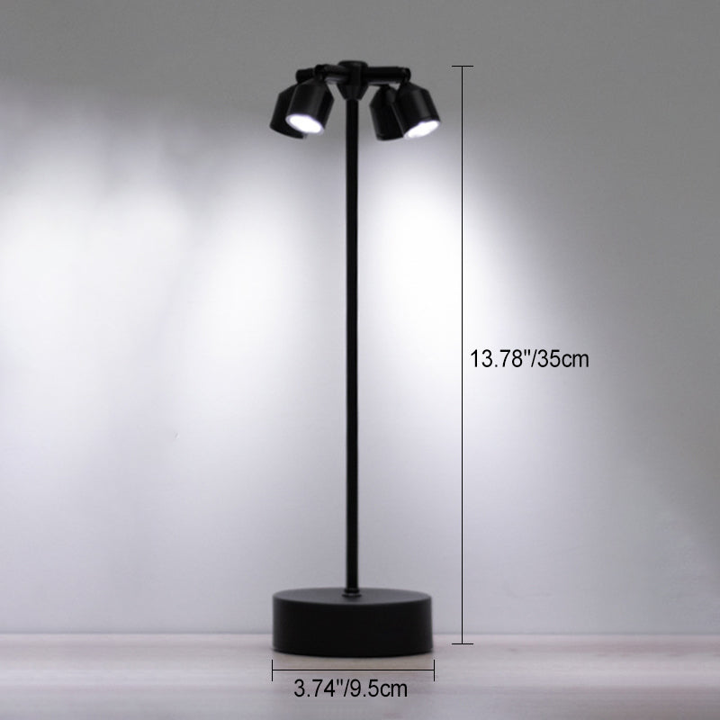 Minimalist LED Table Lamp of Iron – 1, 2, or 4 Light Points