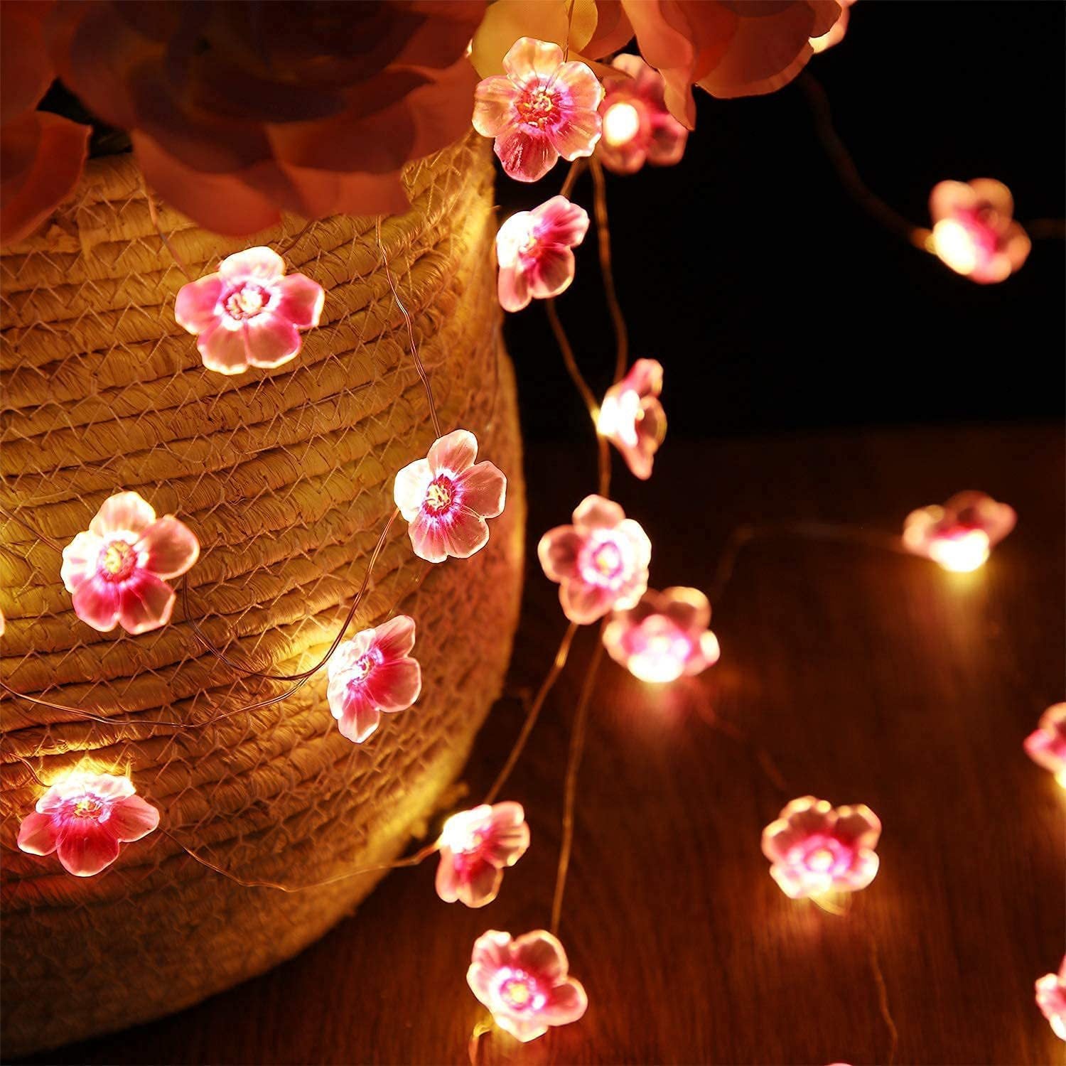 Pink LED Decorative Light String – Creative – (30 LEDs)
