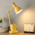Nordic Table Lamp of Iron and Solid Wood – Multiple Colors