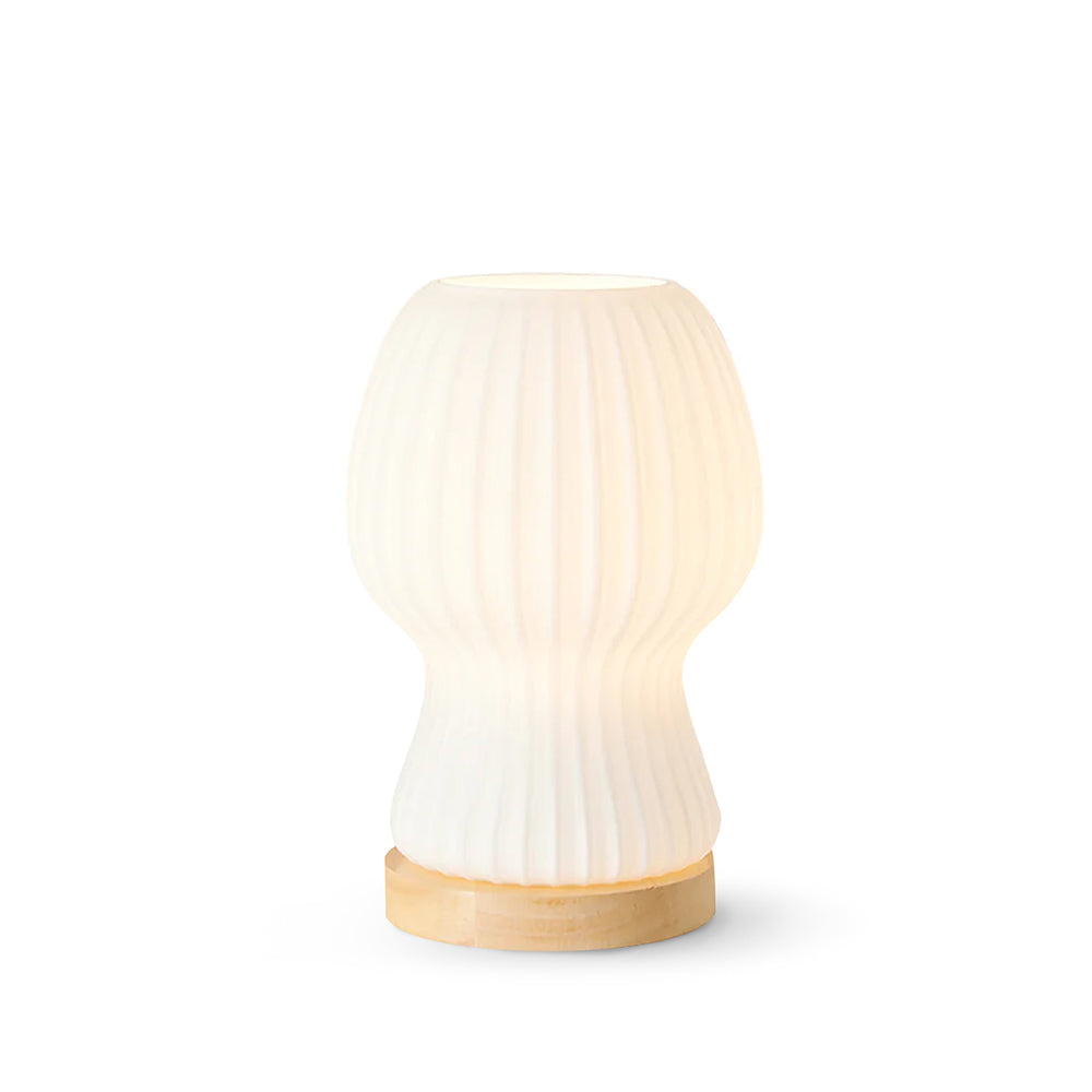 Japandi Glass Table Lamp with Soft Atmosphere Lighting