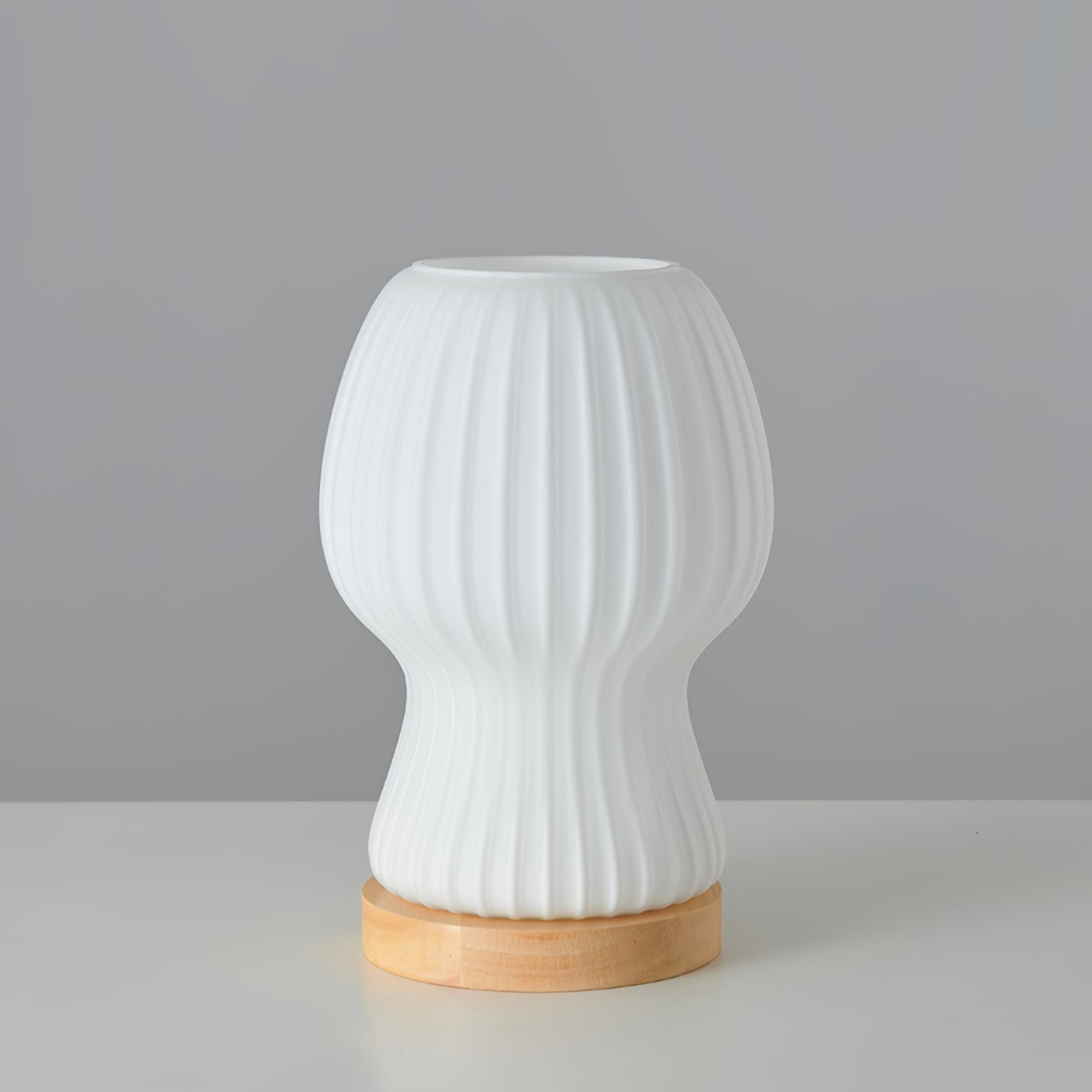 Japandi Glass Table Lamp with Soft Atmosphere Lighting