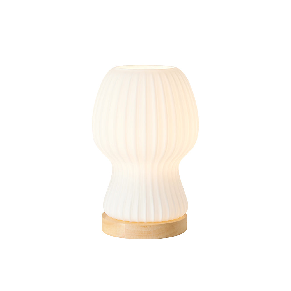 Japandi Glass Table Lamp with Soft Atmosphere Lighting