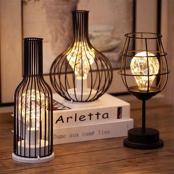 Amara – Collection of Table Lamps in Wine Bottle, Carafe & Glass Design