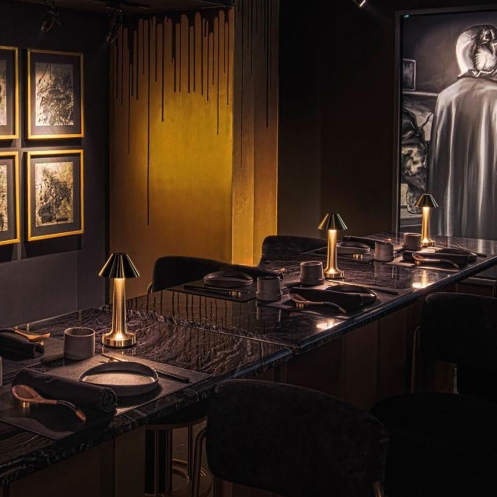 Luxury Dimmable Table Lamp with LED Lighting and Stylish Design