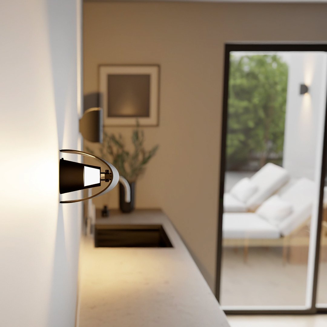 Rotatable LED Wall Lamp for Flexible Indoor & Outdoor Lighting