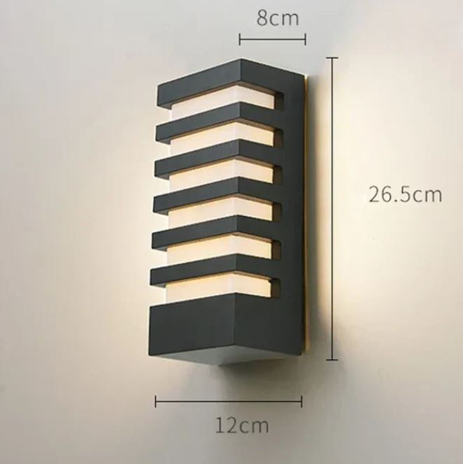 Minimalist LED Wall Lamp with Modern Design for Indoor & Outdoor IP65