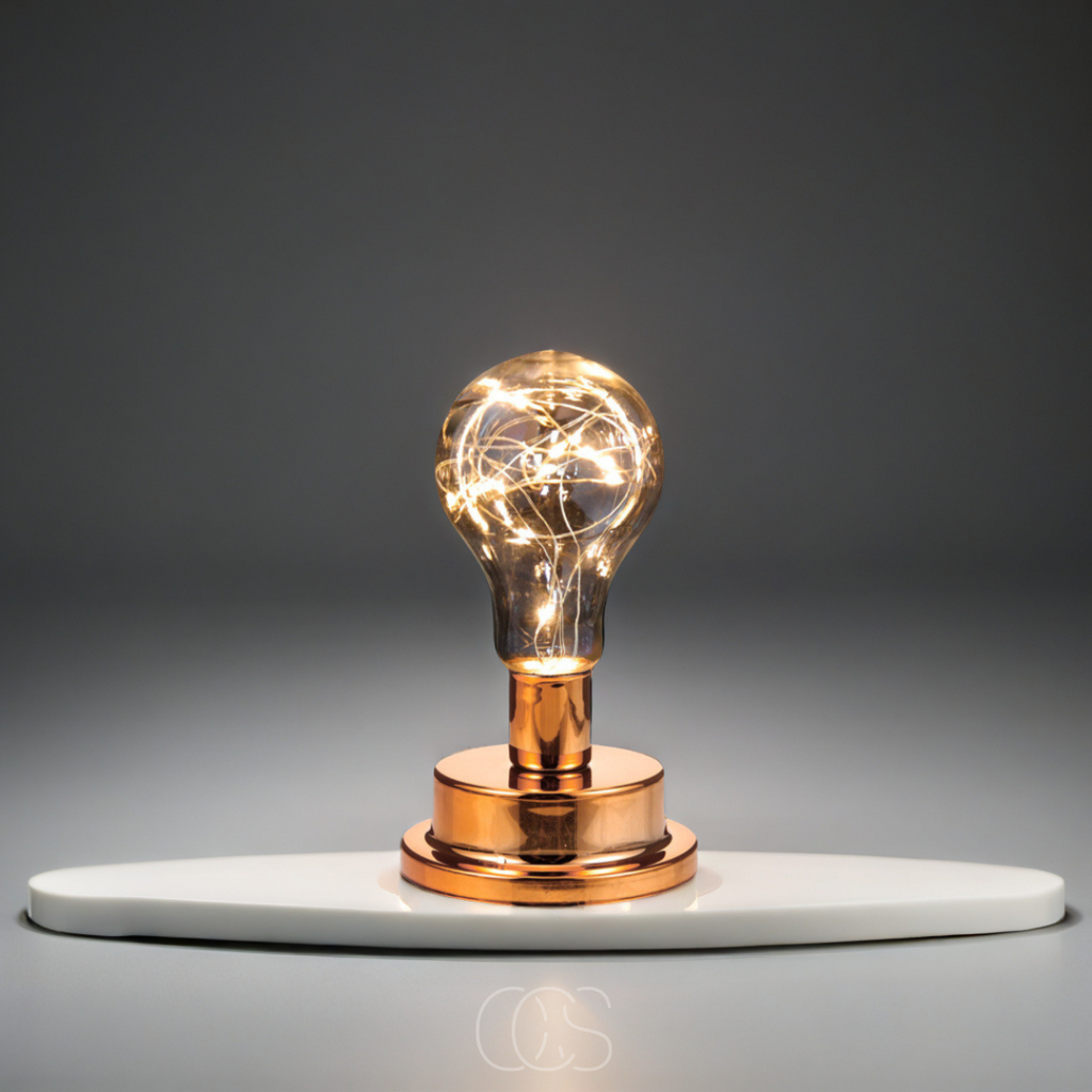 Table Lamp with Elegant Bulb Design