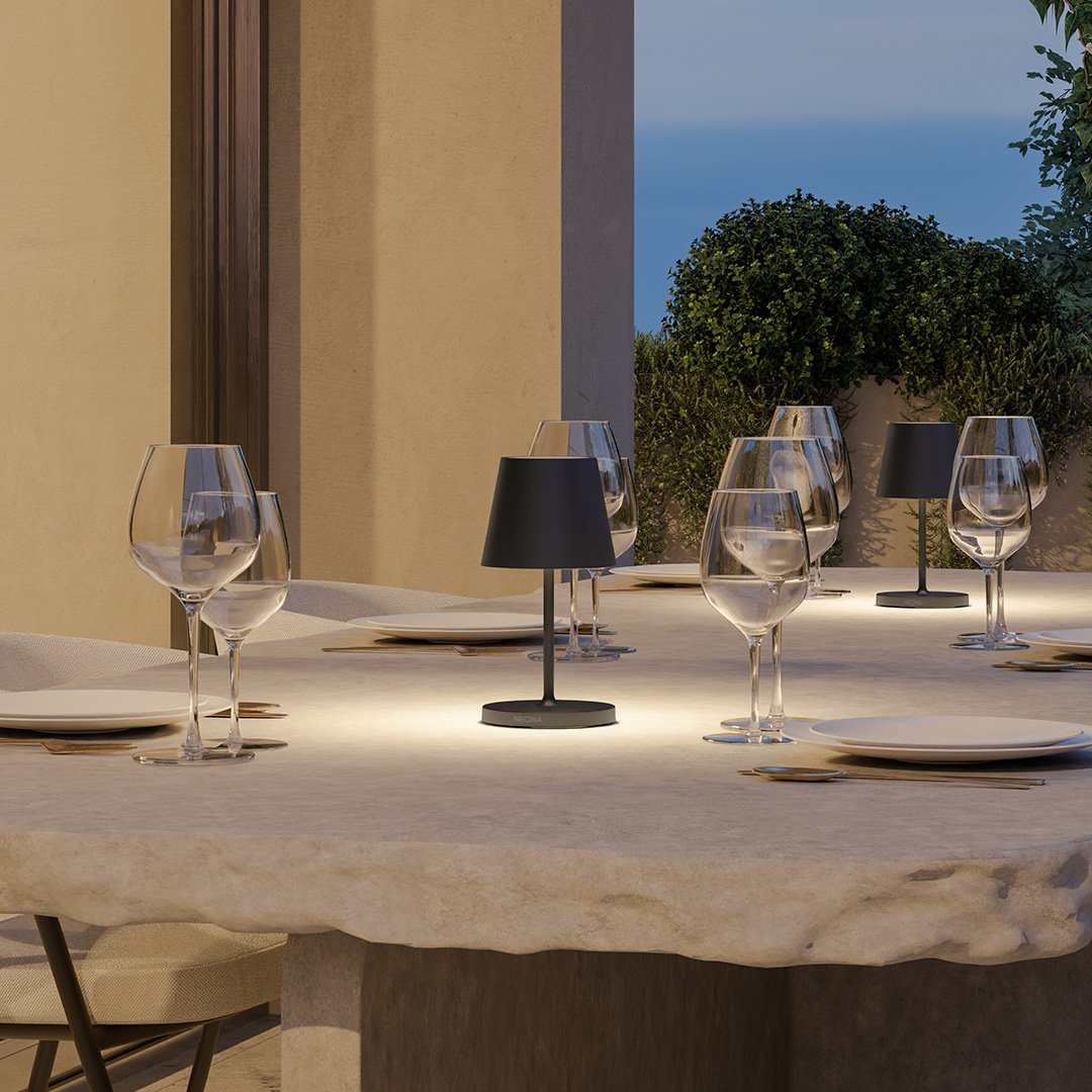 Japandi Dimmable LED Table Lamp with Warm Light and Charging Station