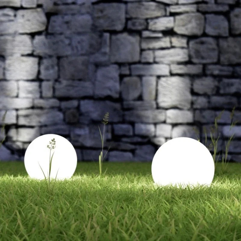 Spherical LED Garden Lamp for Outdoors with 16 Colors & Remote Control
