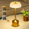 Rosa – Rechargeable Crystal Flower Table Lamp with Touch & Dimmable LED