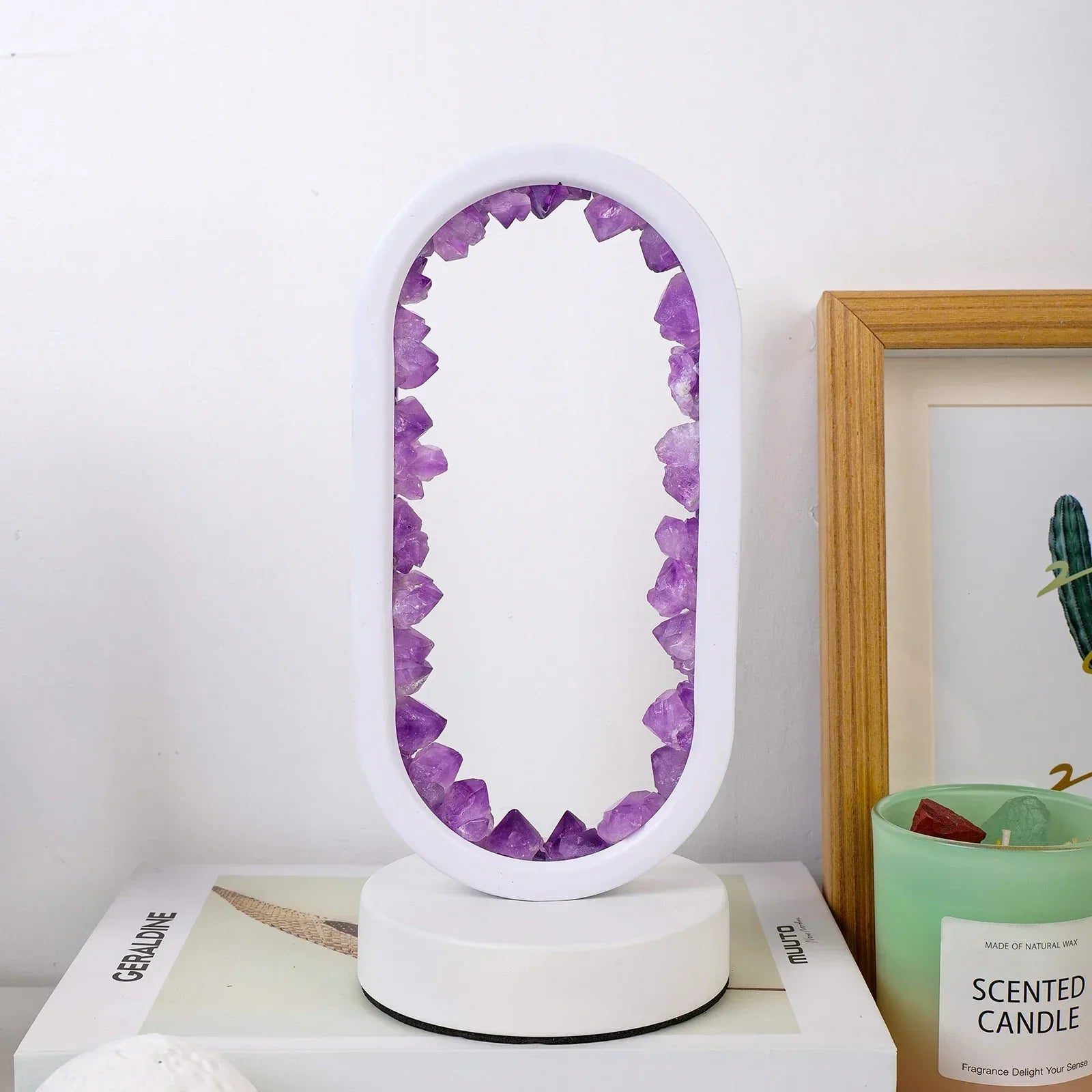 Lagom – Amethyst Serenity Lamp with Natural Crystals