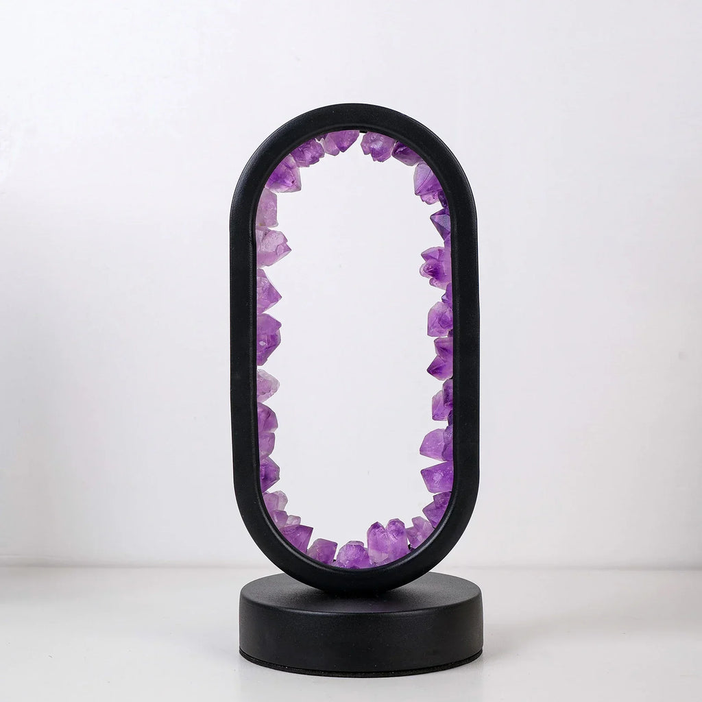 Lagom – Amethyst Serenity Lamp with Natural Crystals