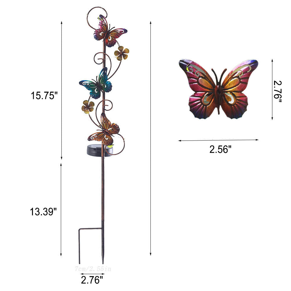 Colorful Solar Outdoor Lamp – LED Garden Stake, IP44 Waterproof