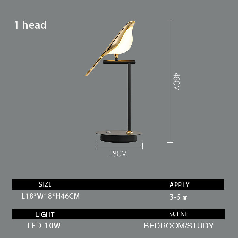 Chiraya – Sculptural Bird Lamp with LED and Unique Design