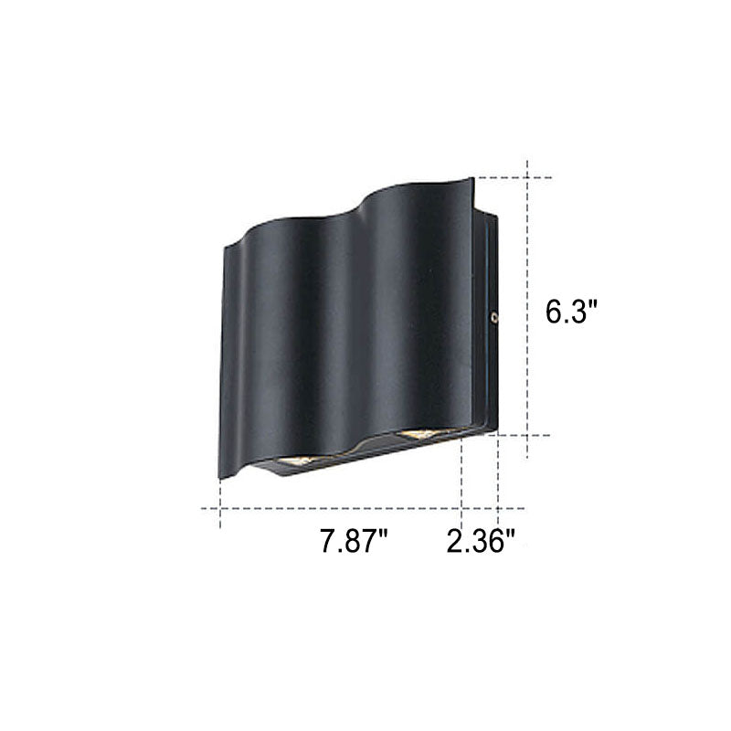 Modern Minimalist Aluminum Acrylic Wall Lamp – LED – (2/4/6 Light Sources)
