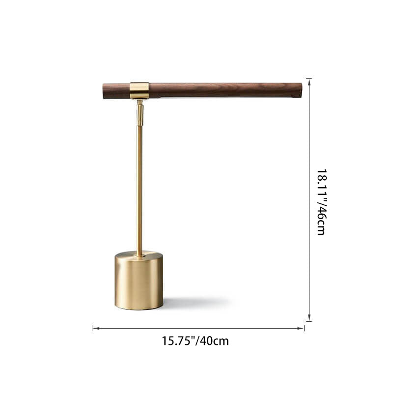 Modern Minimalist Golden Table Lamp – Acrylic & Hardware – LED 6W