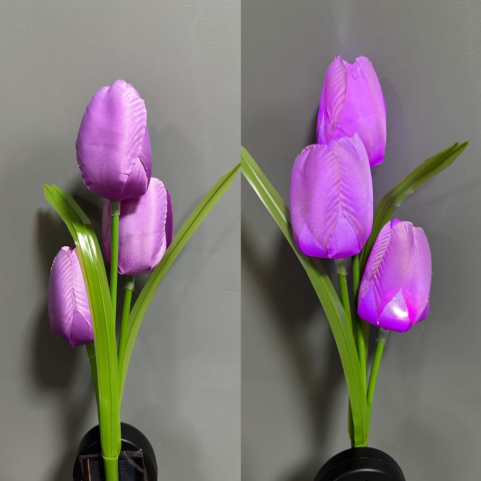 Solar LED Garden Lamp with Tulip Design – Pink/Purple/Blue/Yellow – (1 LED)