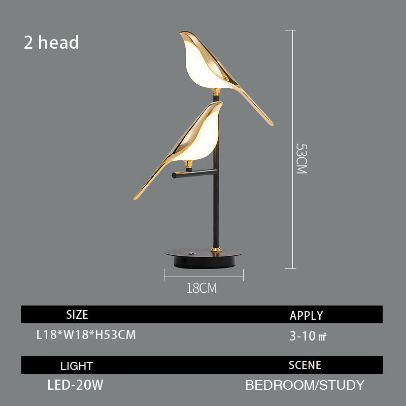 Chiraya – Sculptural Bird Lamp with LED and Unique Design