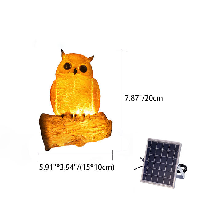 Decorative Solar Zoo Lamp – Owl / Chameleon / Toucan / Raccoon – (1 LED)