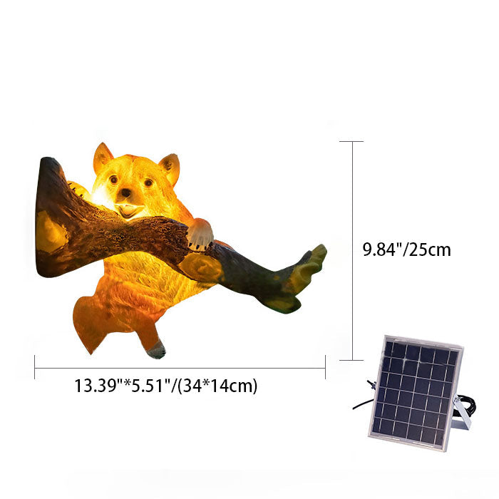 Decorative Solar Zoo Lamp – Owl / Chameleon / Toucan / Raccoon – (1 LED)