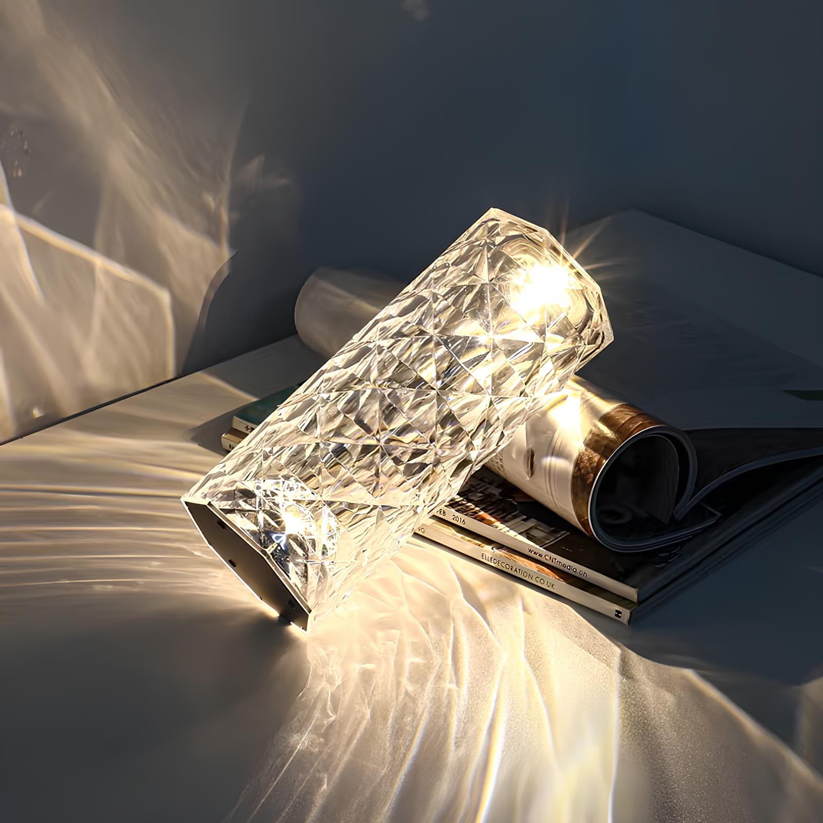 Baso – Sparkling Crystal Touch Table Lamp with Remote Control & 16 Colors