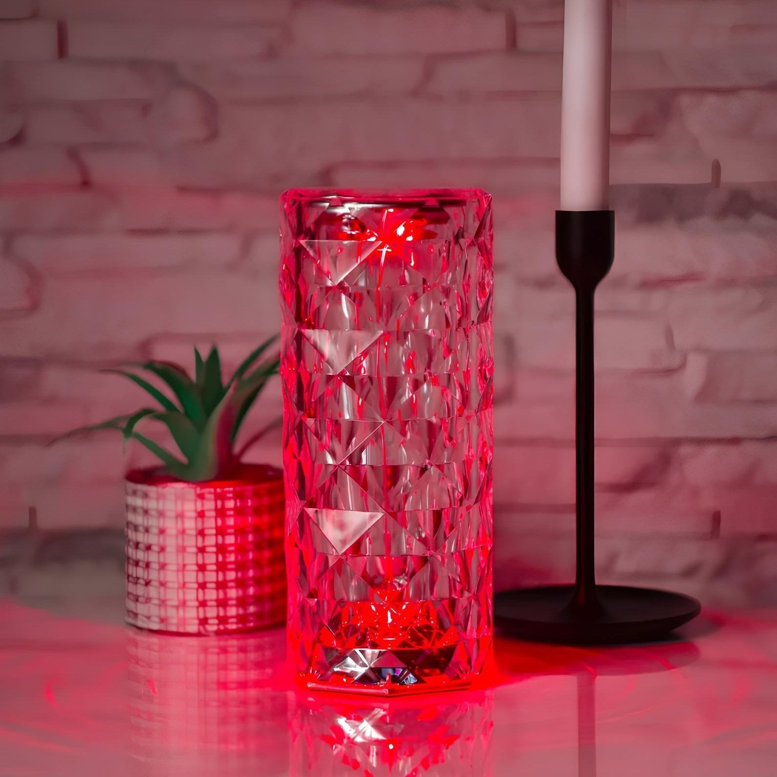 Baso – Sparkling Crystal Touch Table Lamp with Remote Control & 16 Colors