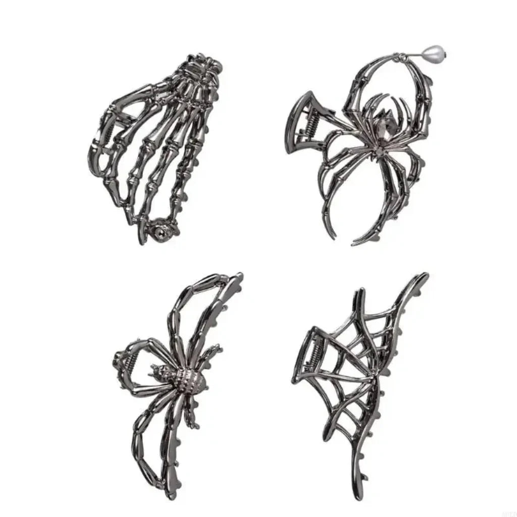 Halloween Accessories Hair Clips Spider Bat Designs