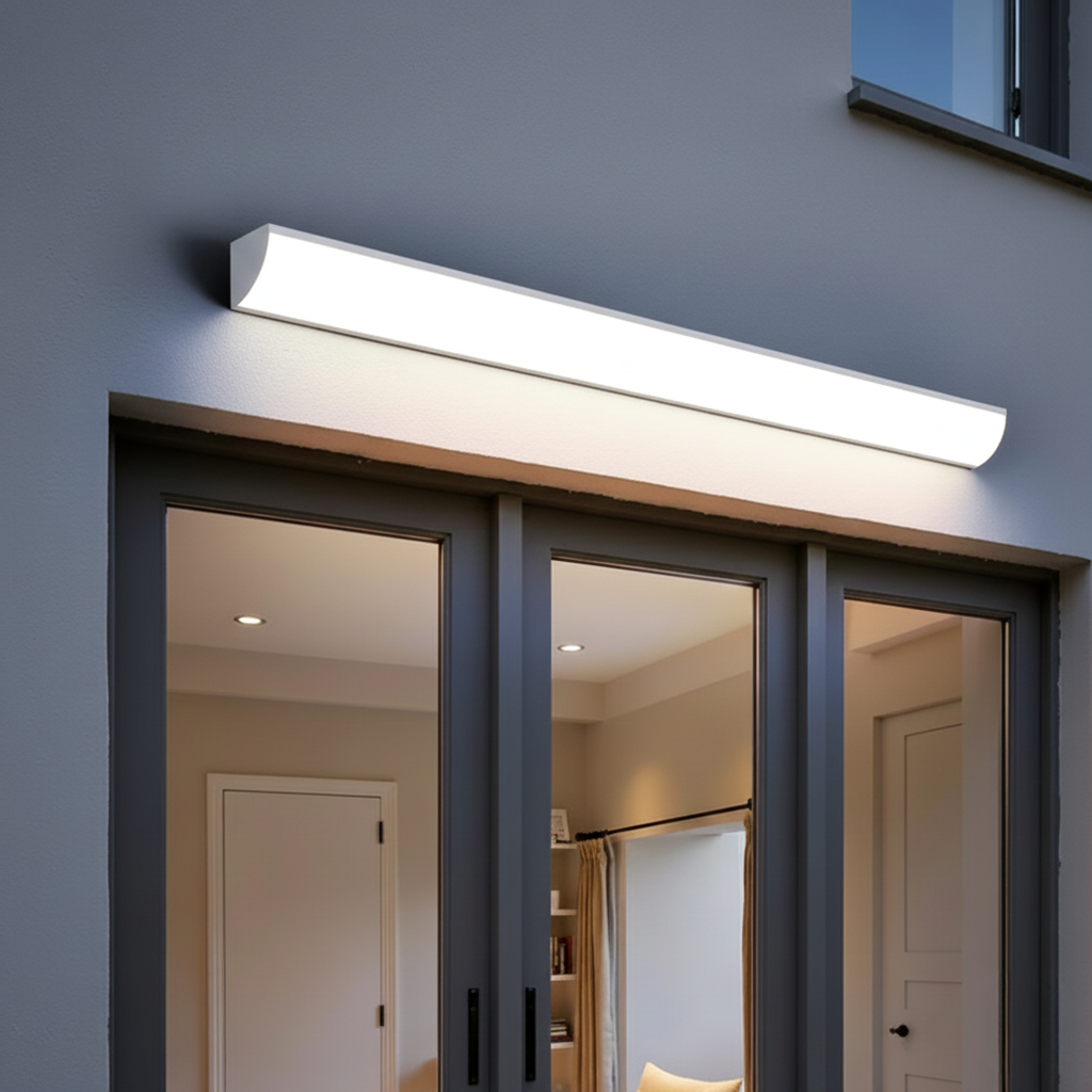 Elegant Outdoor Wall Lamp with LED & Slim Design (IP65)