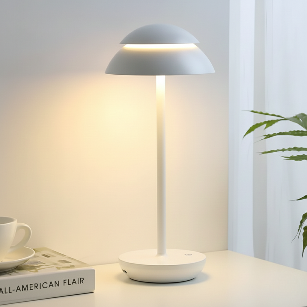 Stylish Aluminum Table Lamp with Dimmer Function