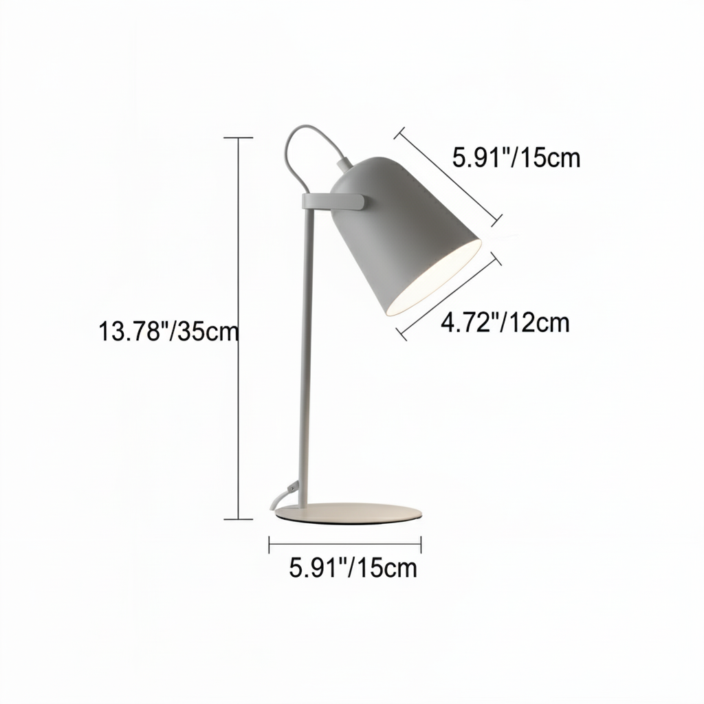 Colorful Desk Lamp with Scandinavian Design