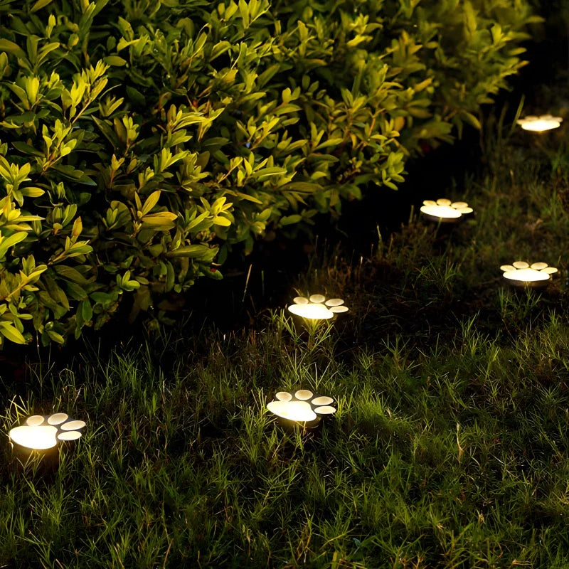 Solar Paw Print Lamp – Cozy Garden Lighting for Animal Lovers