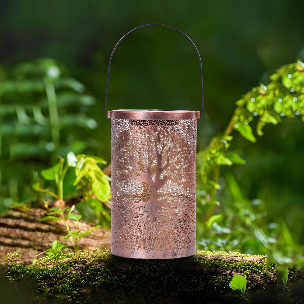 Solar Hanging Lantern – Tree Projection with Warm White Light and IP55