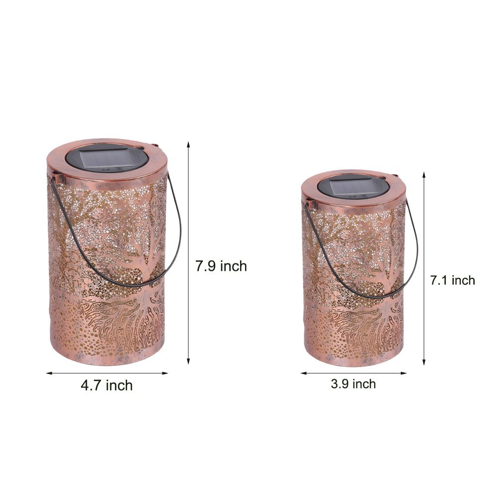 Solar Hanging Lantern – Tree Projection with Warm White Light and IP55
