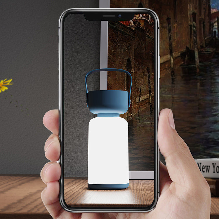 Waterproof Portable LED Table Lamp in Modern Cylinder Design