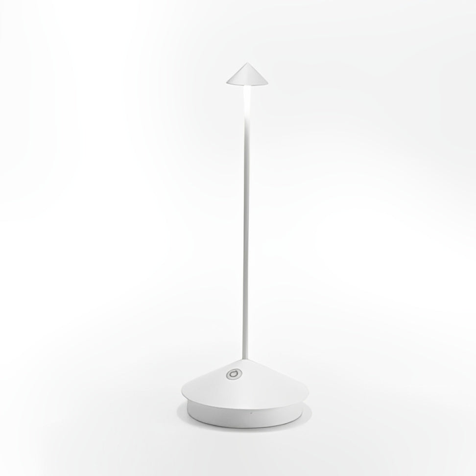 Scandinavian Minimalist Table Lamp with Dimmable LED & Wireless Design